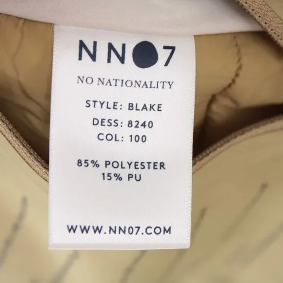 NN07 No Nationality NWT Polyester Blend Trench Coat Size Large In Solid Khaki